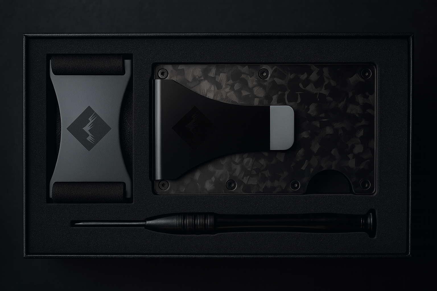 BILLETERA RIFT® Black Carbono - blindaje RFID anti clonación