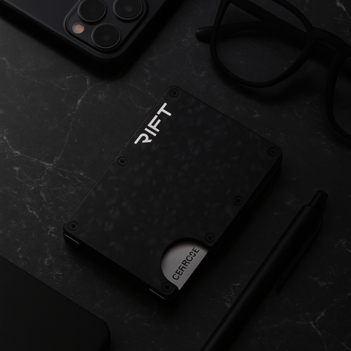 BILLETERA RIFT® Black Carbono - blindaje RFID anti clonación