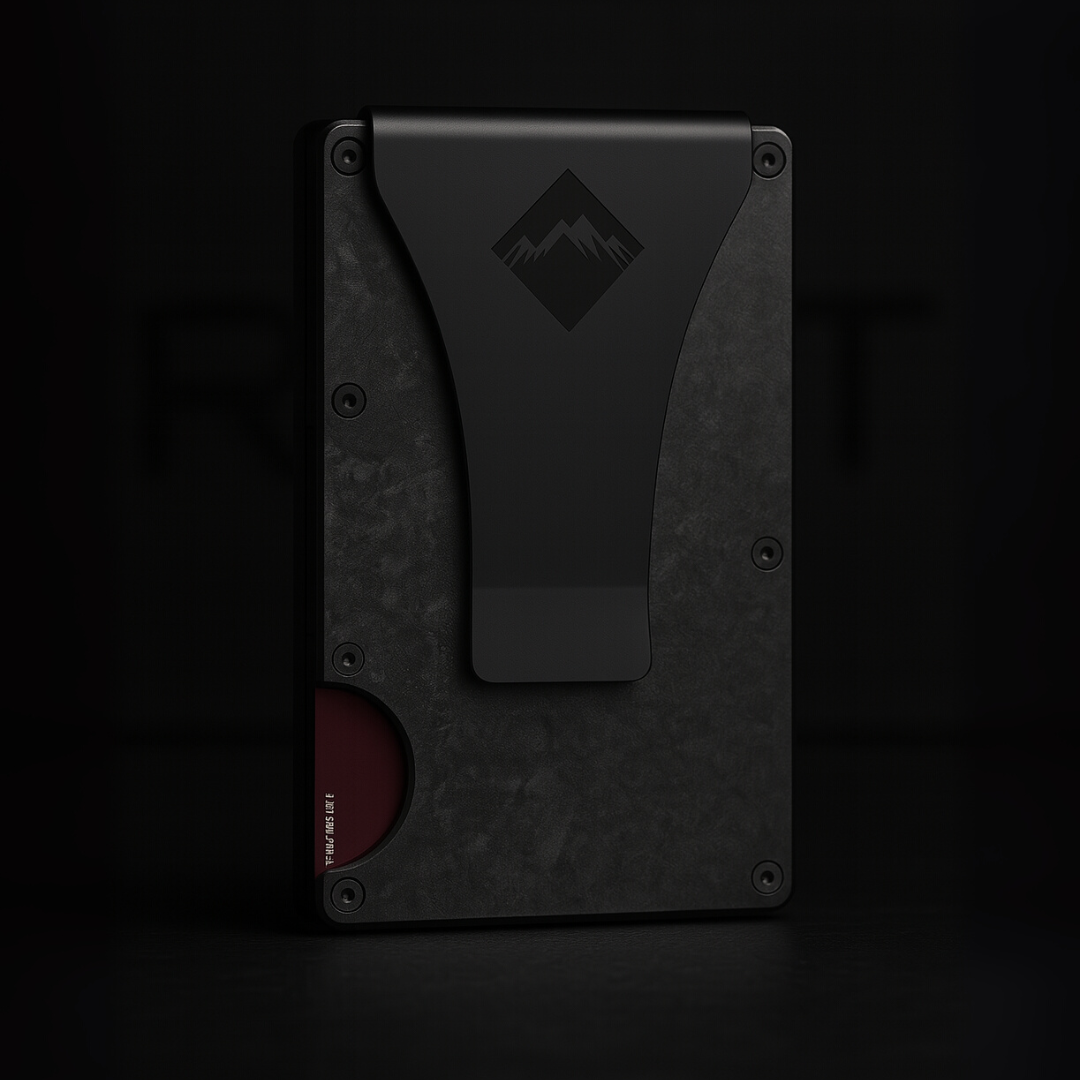 BILLETERA RIFT® Black Carbono - blindaje RFID anti clonación